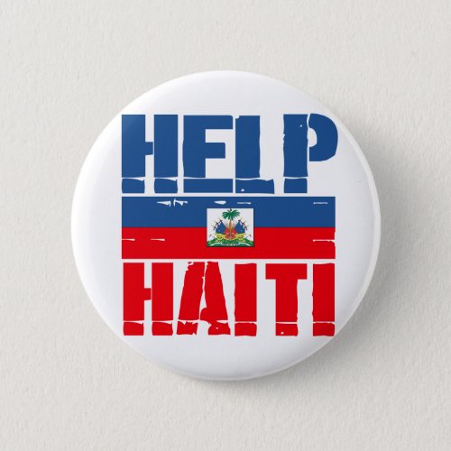 HELP HAITI FLAG BUTTON