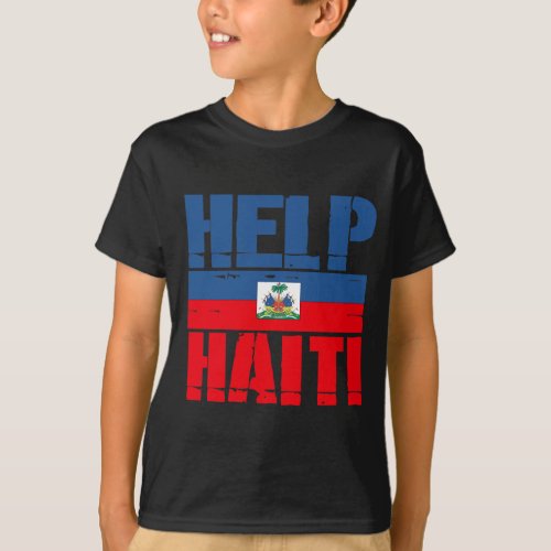 HELP HAITI FLAG T_Shirt
