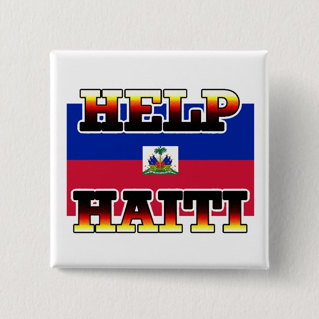 HELP HAITI PINBACK BUTTON (Front)