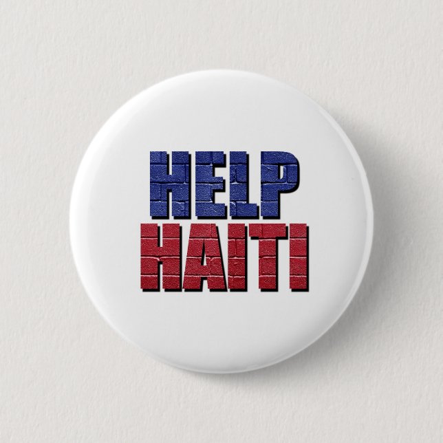 Help Haiti Pinback Button (Front)