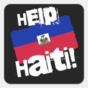 Help Haiti! Square Sticker