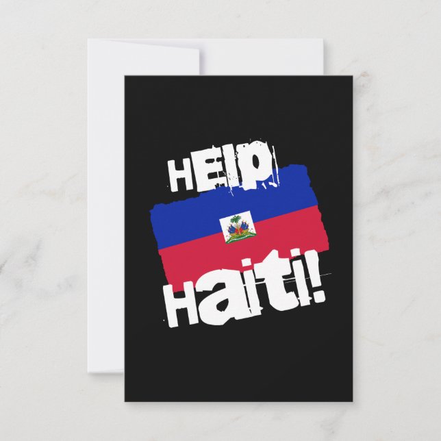 Help Haiti! Thank You Card (Front)