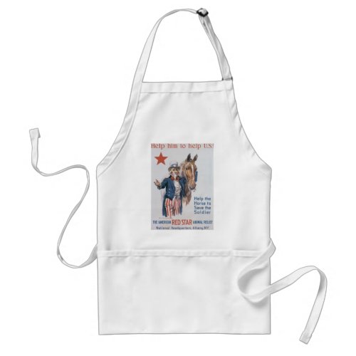 Help Him to Help US Adult Apron