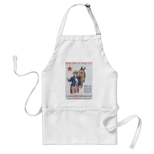 Help Him to Help U.S.! Adult Apron (Front)