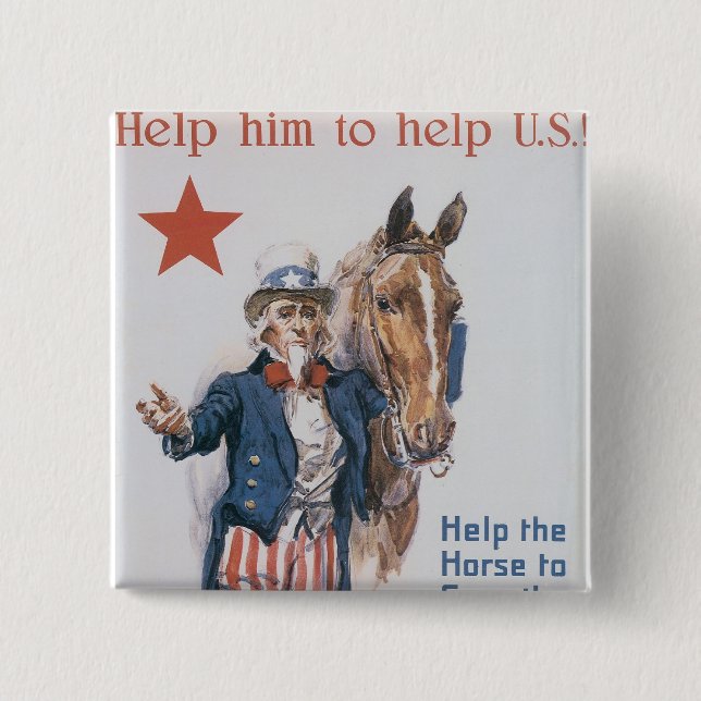Help Him to Help U.S.! Button (Front)