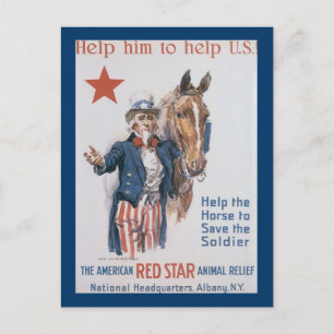 Help Him to Help U.S.! Postcard
