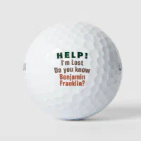 Help I Lost, Funny personalised customizable Name Golf Balls