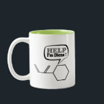 Help I’m diene, funny Chemistry Two-Tone Coffee Mug<br><div class="desc">Help I’m diene,  funny Chemistry T-shirt</div>