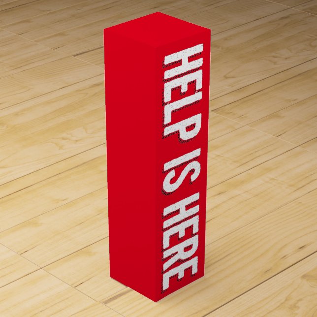 Help Is Here WINE BOX (Front)