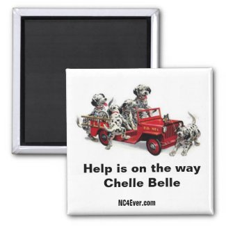 Help is on the way Chelle Belle magnet