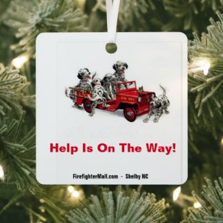 Help Is On The Way! Metal Ornament