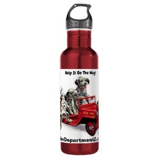 Help is on the way! stainless steel water bottle