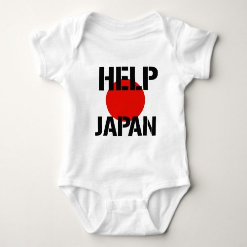 Help Japan _ Baby Bodysuit