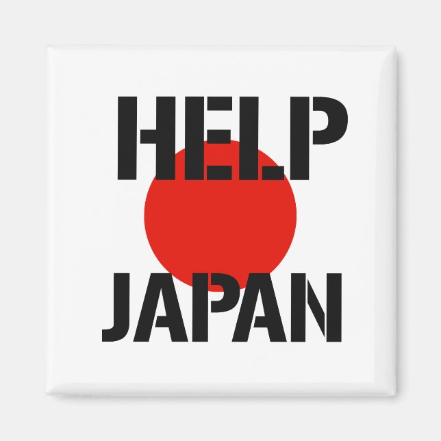 Help Japan - Magnet (Front)