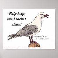 Help keep our beaches clean! poster