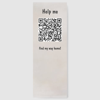 Help Me Find My Way Home QR Code Bookmarks