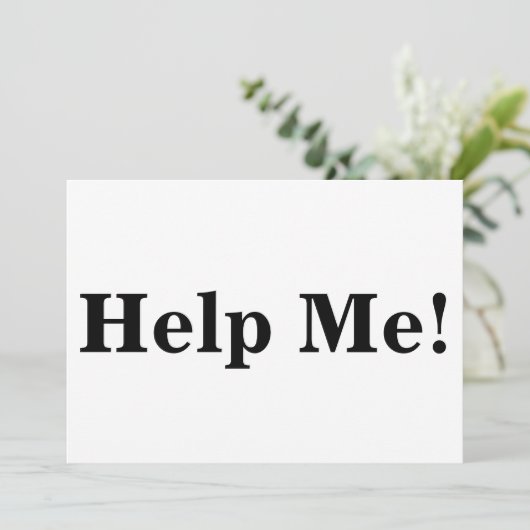 Help Me Sign (Standing Front)