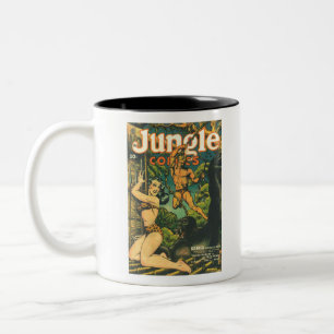 Help me Tarzan - Jungle - King of the Jungle - Leo Two-Tone Coffee Mug