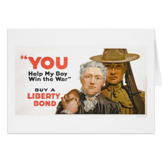Help my Boy Win the War - Buy a Liberty Bond Cards (Front Horizontal)