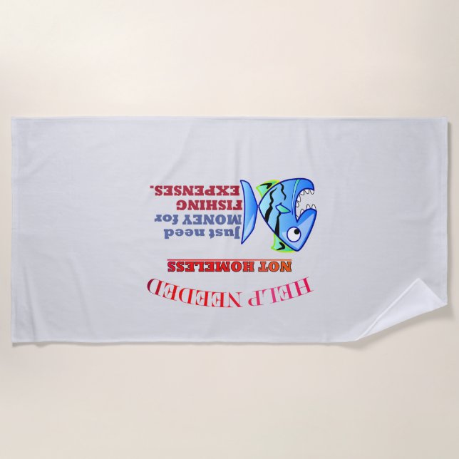 HELP NEEDED. BEACH TOWEL (Front)