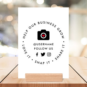 Help our Business Grow   Social Medial Followers Holder