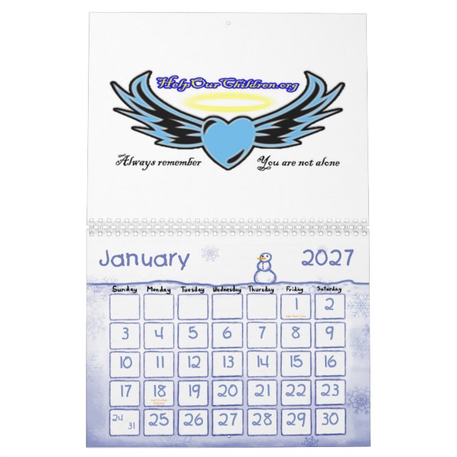 Help Our Children Calendar (Jan 2027)