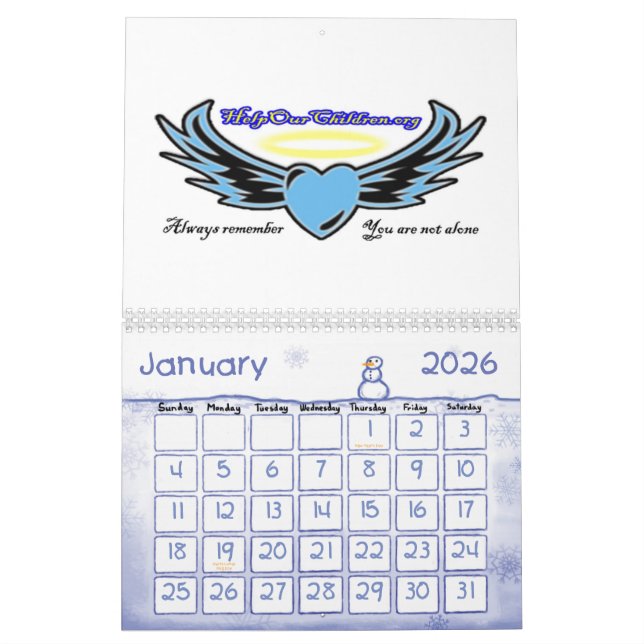 Help Our Children Calendar (Jan 2026)