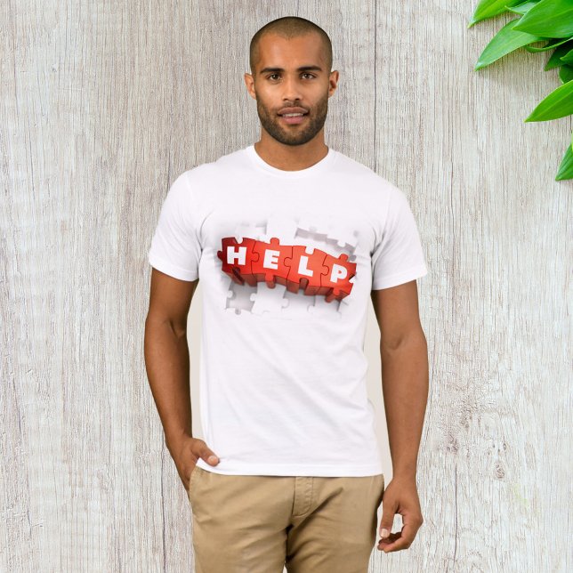 Help Puzzle Pieces Mens T-Shirt (Creator Uploaded)