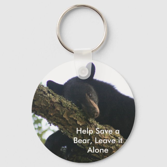 Help Save a Bear, Leave it Alone Key Chain (Front)