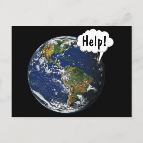 HELP Save the World Postcard