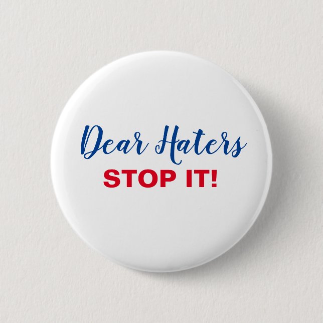 Help stand up to hate button (Front)