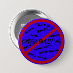 Help Stop Bullying, Anti Cyber bullying Buttons | Zazzle