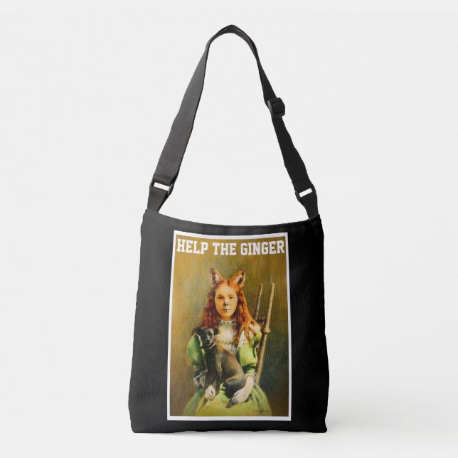 Help The Ginger April Fools Vintage Tote Bag (Front)