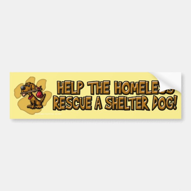 Help the Homeless bumpersticker Bumper Sticker (Front)