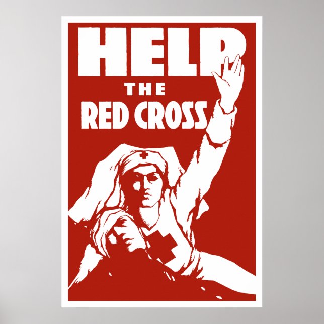 Help The Red Cross Poster (Front)