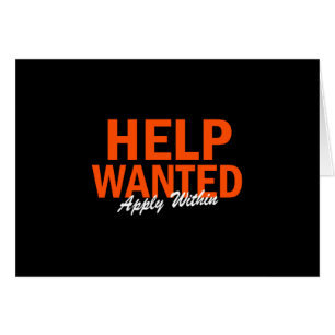 Help Wanted Apply Within Cards