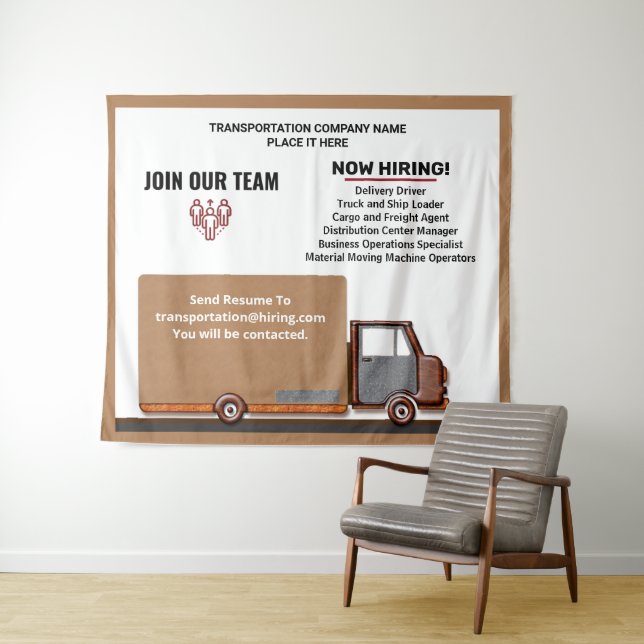 Help Wanted Business Now Hiring Personalize  Tapestry (In Situ (Horizontal))