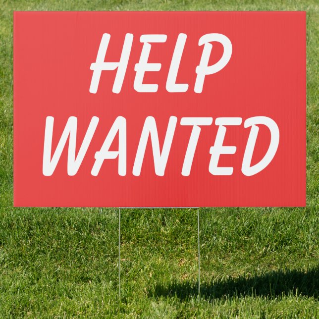 Help Wanted Red Sign (Insitu)