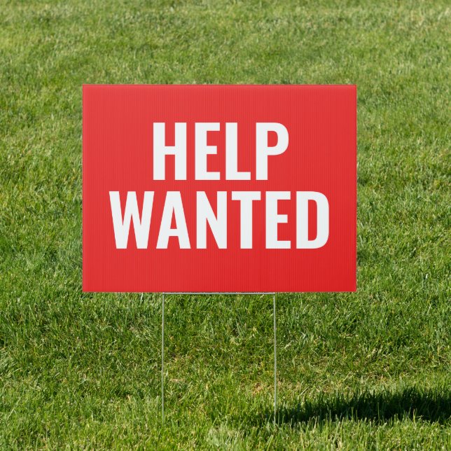 Help Wanted Red Sign (Insitu)