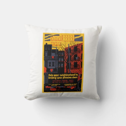 Help Your Neighborhood Throw Pillow