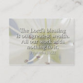 Helper and Blessing Business Card (Back)