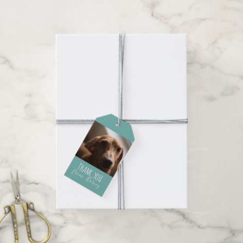 Helper Thank You Gift with Dog Photo Tags