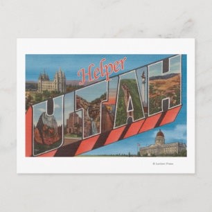 Helper, UtahLarge Letter ScenesHelper, UT Postcard