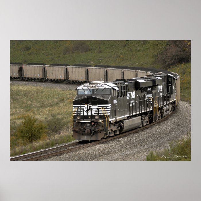 Helpers on a Coal Train Poster