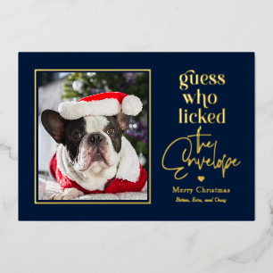 Helpful Pet Foil Holiday Card Christmas Card