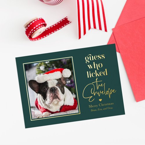 Helpful Pet Foil Holiday Card Christmas Card