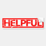 Helpful Stamp Bumper Sticker