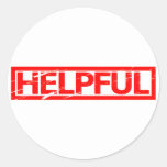 Helpful Stamp Classic Round Sticker