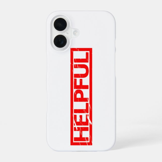 Helpful Stamp Iphone Case (Back)