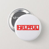 Helpful Stamp Pinback Button (Front & Back)